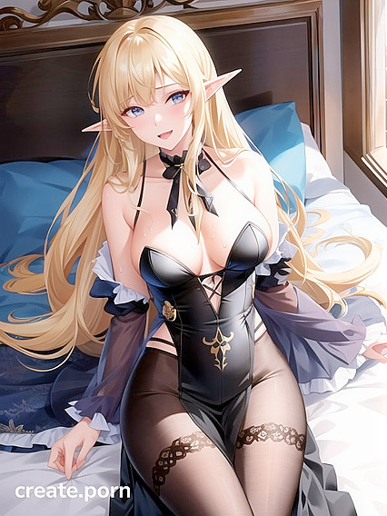 Mind-Blowing Orgasms with Medium Breasts in Bed Hentai AI Image