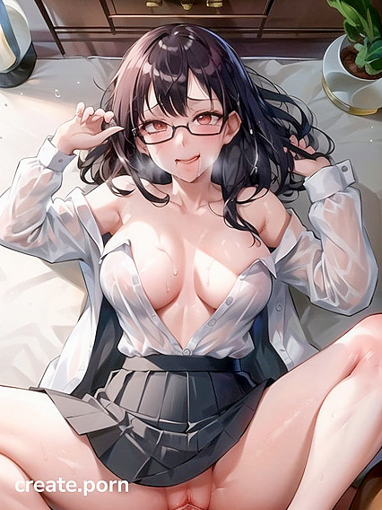 Top-Down Office Pleasure - A Solo Hentai Ai Erotic Adventure