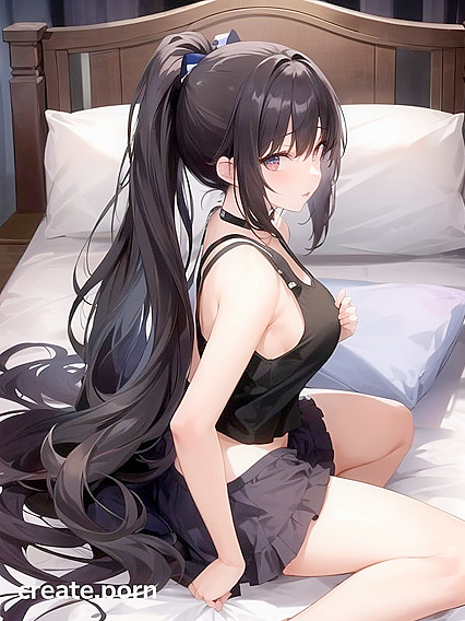 Medium-Ass Beauty with Perfect Breasts Enjoys Intense Hentai Pleasure Alone