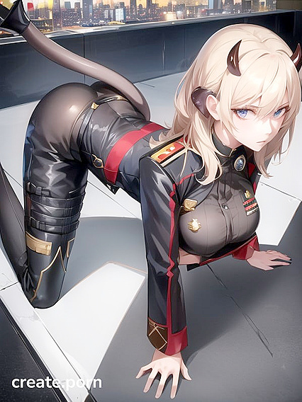 Seductive Blonde Tempts You in Mesmerizing Hentai AI Image