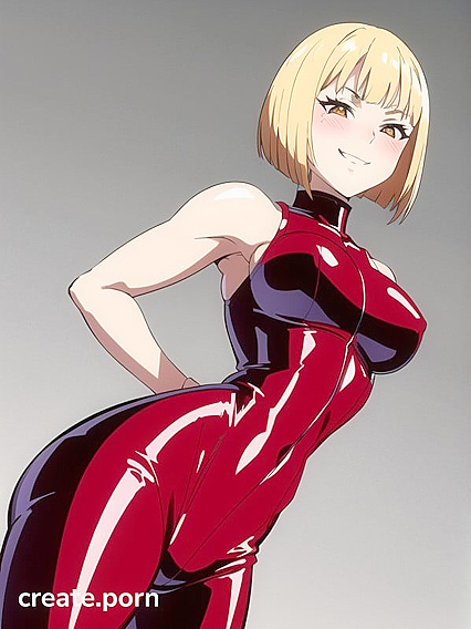 Blonde Mistress with Large Ass Dominates in steamy Hentai AI Image