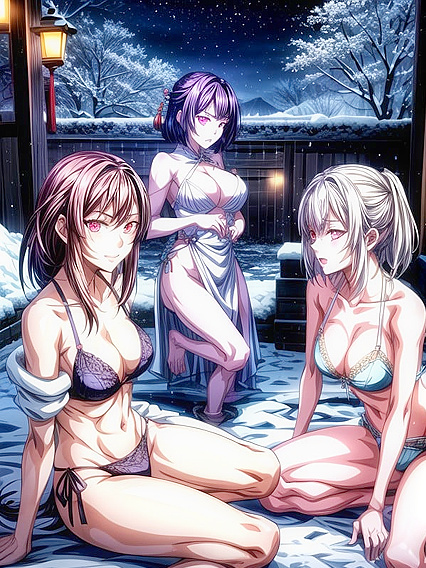 Pale-Skinned Beauty Enjoys Midnight hentai Pleasures with Medium Ass Action