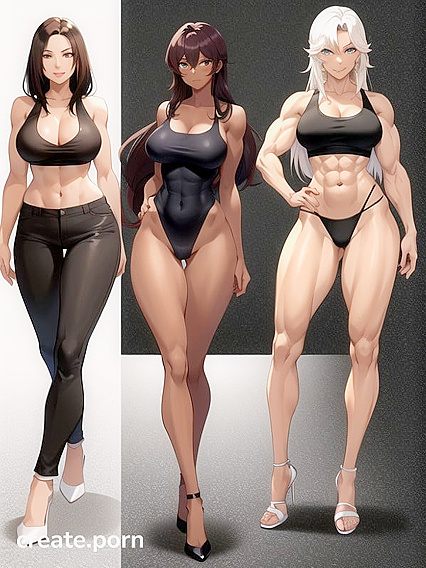 Huge Curvy Butt and Dark Brown Skin in Seductive Hentai AI Image