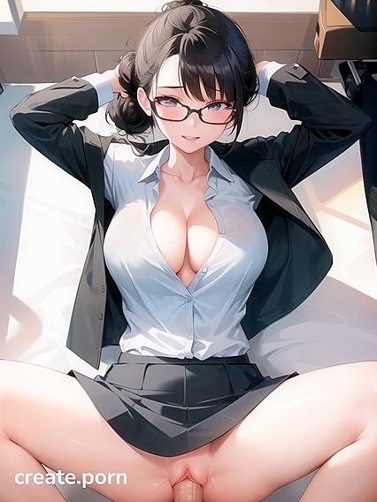 Office Lady Shows Off Her Curves in Skirt for Seductive Hentai Fun