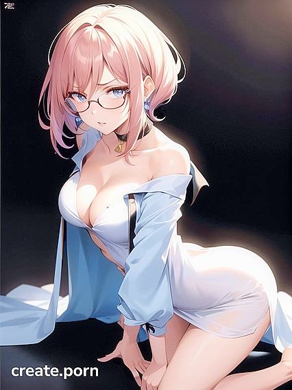 Small-Ass Beauty in Loungewear Pleases Herself Top-Down in Hentai AI Image