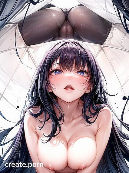 Spread-legged Submissive Bottoming in Detailed Hentai AI Image