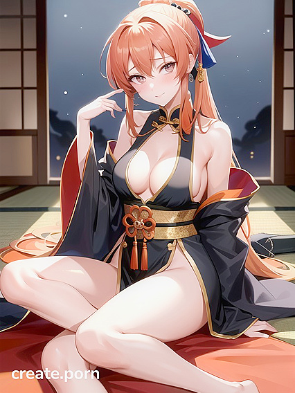 Embarrassed Beauty in Traditional Chinese Dress Unbuttons for Steamy Hentai Pleasure