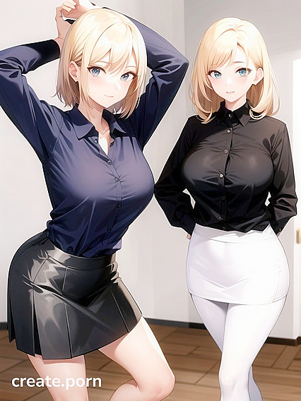 Skinny Yoga Teacher Stretches Her Limits in Seductive Hentai AI Image