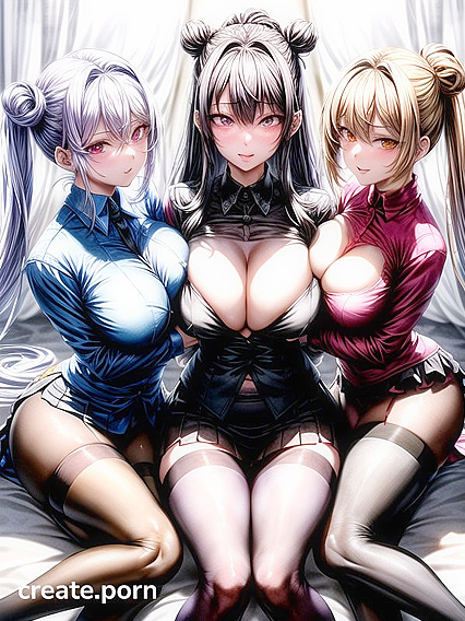 Top-Down View of Sexy Legs in Stockings on Stunning Wallpaper Hentai AI Image
