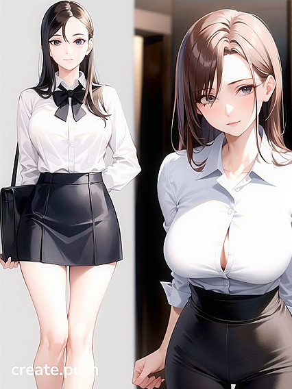 Skinny Teacher Gets Seduced by Students in naughty Hentai AI Image