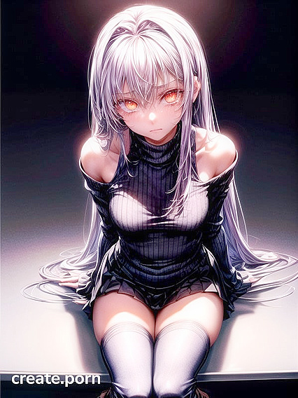 Noon Delights - Sweater and Boot-clad Goddess in Steamy Hentai AI Image