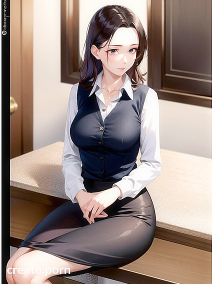 Skinny Teacher Gets Wild in Seductive Seated Hentai AI Image