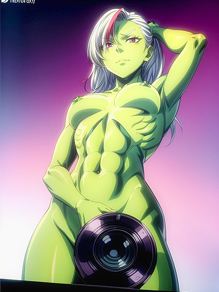Nighttime Busty Fitness Freak Shows Off Her Curves in Steamy Hentai AI Image