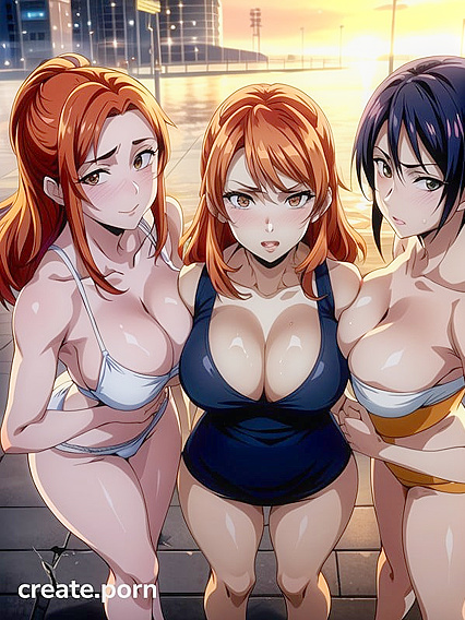 Rounded Ass Temptation - Wind-Swept Hentai AI Image with Top-Down Views