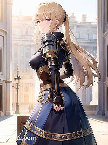Blonde With Ponytail in Shining Armor for Steamy Hentai Adventures