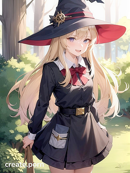 Blonde Beauty in Apron Tempts You in Seductive Hentai AI Image