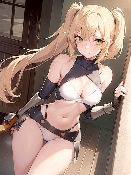 Freckled Duo in Armored Glove Action for Intense Hentai Pleasure
