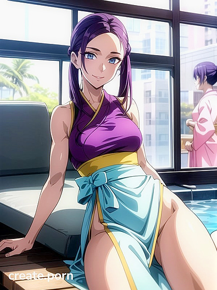 Gold-Skinned Beauty with a Massive Booty in Seductive Hentai AI Image