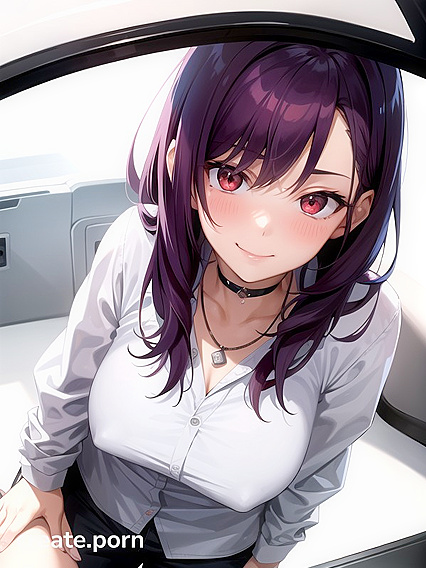 Mischievous Office Seduction - Necklace Play in Steamy Hentai AI Image