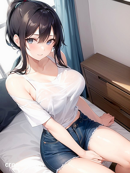 Teen 18+ With Thick Curves and Juicy Ass Enjoys Steamy Hentai AI Image
