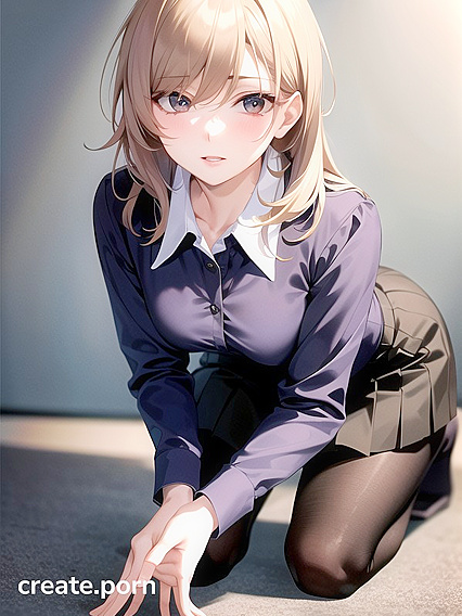 Small-Breasted Teacher Crawls Her Way to Ecstatic Hentai Pleasure