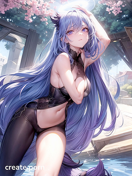 Sunny and Purple Enjoy Intense Pleasure Together in Seductive Hentai AI Image