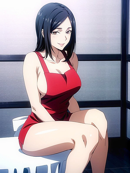 Feet Presentation with Apron in Seductive Hentai AI Image