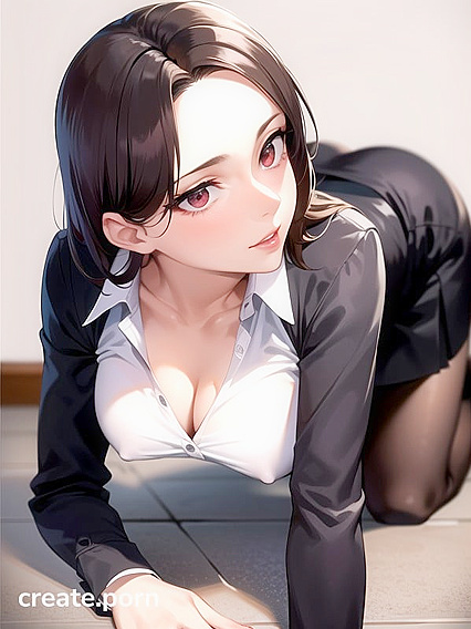 Skinny Teacher with Small Breasts Seduces in Steamy Hentai AI Image