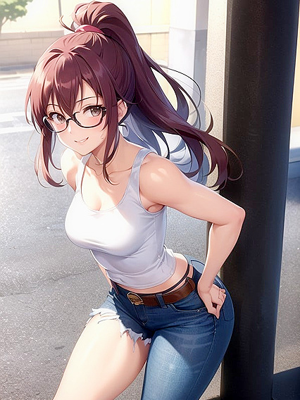 Noon hentai fantasy - Tight Top and Skinny Jeans Seduction