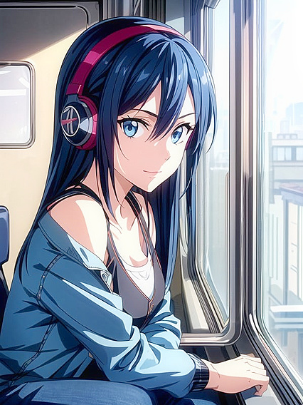 Long-Length Front View Hentai AI Image with Intense Eye Contact Orgasms