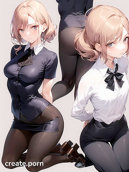 Skinny Girl 18+ with Small Breasts Seducing You in Steamy Hentai AI Image
