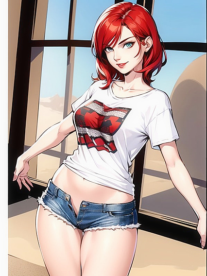 Happy Skinny Girl 18+ Enjoying Hilarious Comic Style Hentai Adventures