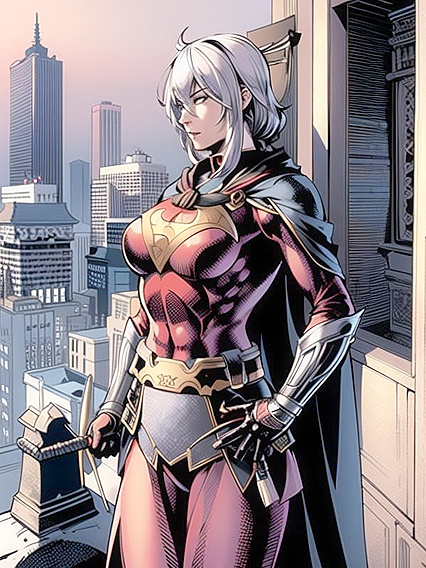 Fit Superhero from Comics Takes on Exciting Hentai Adventures