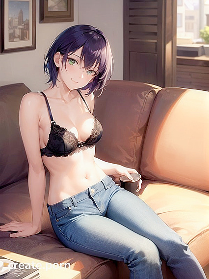 18-Year-Old Bra Model Seduces You in Mesmerizing Hentai AI Image
