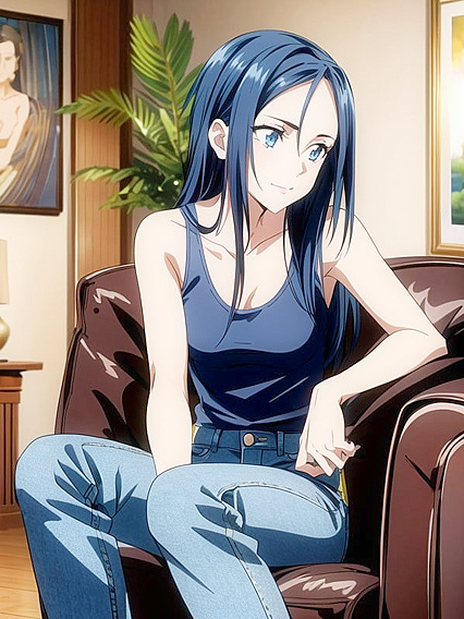 Blue Jeans Fantasy - Erotic Hentai Adventures with One Seductive Character