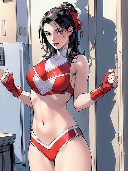 Cheerleading Teen 18+ in Comic Hentai Thrills with Intense Hentai AI Image Action