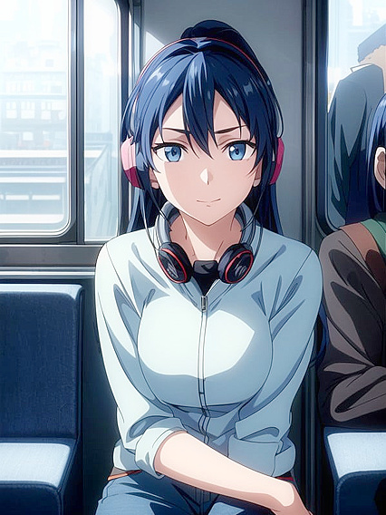 Horny Girl 18+ Stares Intensely at You in Steamy Hentai Standalone Image