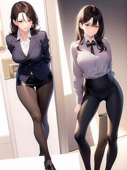 Skinny Teacher with Small Breasts Gets naughty in Hentai AI Image