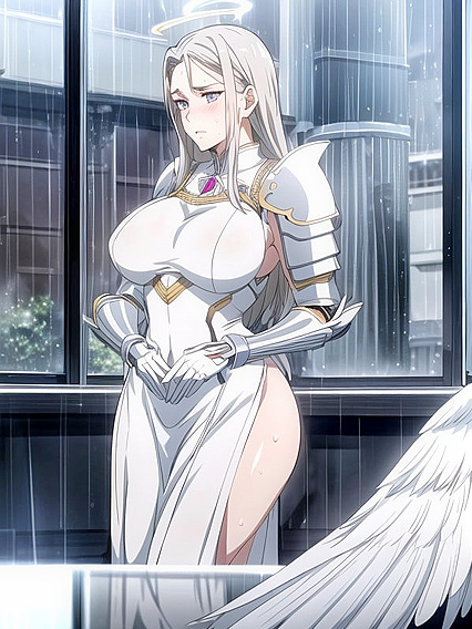 18-Year-Old Slicked-Up Teen 18+ in Sensual Hentai AI Image