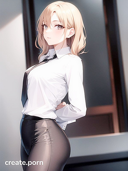 Skinny Small-Breasted Teacher Seduces in Naughty Hentai AI Image