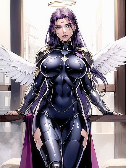 Purple Armor Seduction - Explosive orgasms in Vibrant Hentai Fantasy