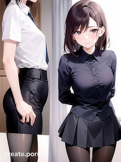 Skinny Teacher Seduces Her Class in Steamy Hentai AI Image
