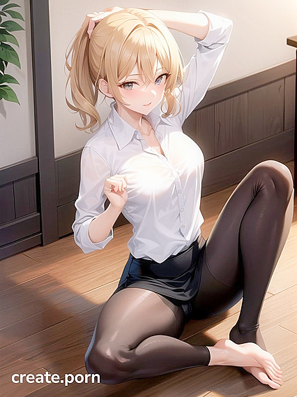 Skinny Teacher Seduces Her Class in Steaming Hentai AI Image