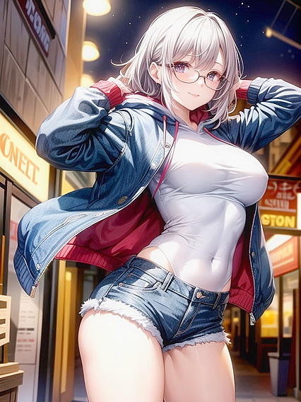 Pale-Skinned Beauty in Hoodie and Pullover for Steamy Hentai Pleasure