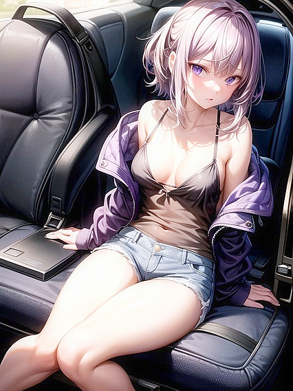 Embarrassed Bobcut Babe Gazing at You in Seductive Hentai AI Image