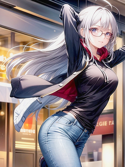 Hooded Girl 18+ with Bangs-envelope Your Desires in Soft Fabrics and Cute Anime hentai