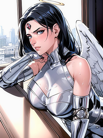 Sleek Breasts Take Center Stage in Steamy Classroom Hentai AI Image