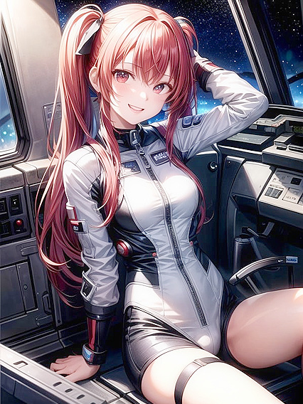 Sci-Fi Busty Beauty Enjoys Intense Nighttime Hentai Pleasure