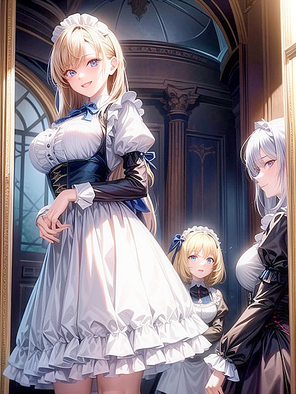 Blonde Stares Intently at You in Happy Hentai Pleasure Session