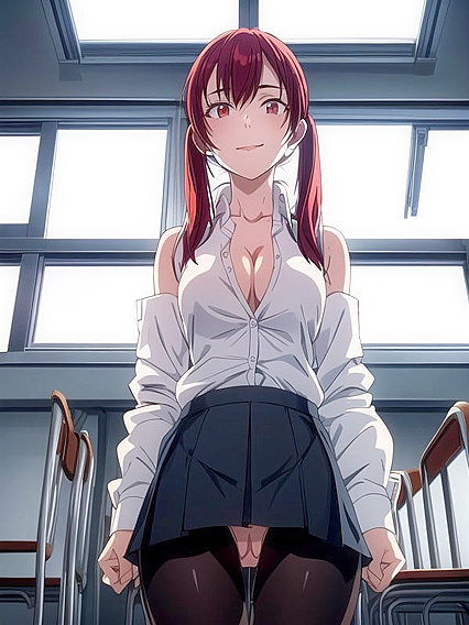 Nighttime Solo Spread-legged Ecstasy in hentai Hentai AI Image